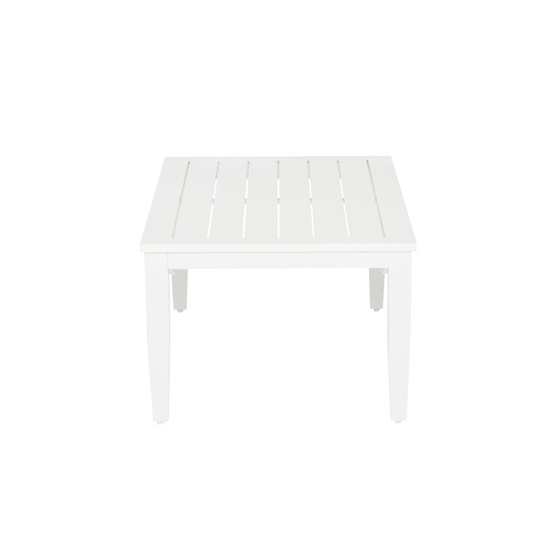 Lilah White Aluminum Coffee Table