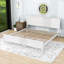 Base de lit plateforme en bois avec tête de lit Zachai-864866365-864866367