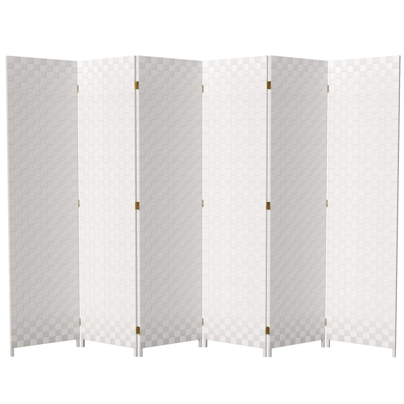 Paravent de jardin extérieur pliant, 6, H 71 po, Brun foncé