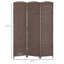 Paravent pliable à 3 panneaux, 1,83 m de hauteur, en bois, autoportant, pour bureau à domicile, gris chiné-1963338784-1963338790-1963338798
