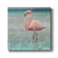 Flamingo Party II - Toile tendue avec châssis de qualité supérieure - prête à être accrochée