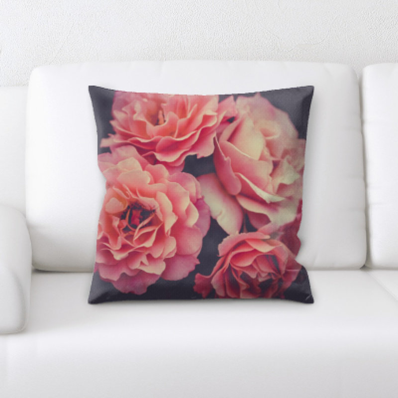 Coussin décoratif fleurs