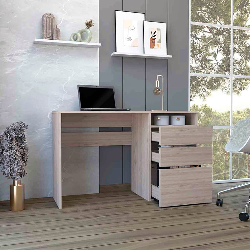 Bureau d'ordinateur, une tablette pour le bureau du salon, Gris
