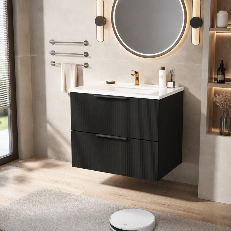 Armoire 060 noir sans lavabo