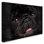 «Black Pug Portrait» de Vidur, impression sur toile tendue