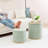 Round Ottoman with Storage Set of 2 Stool Ottomans Round Sherpa Storage Ottoman, Ottoman Chair Foot Rest Coffee Table Seat-810812085