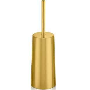 Gold Long Handle Toilet Brush Creative Bathroom Cleaning Brush