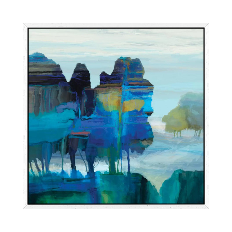 Ridge VI 1 Piece Wall Art on Canvas, 45.72cm H x 45.72cm W x 3.81cm D, White Floater Framed