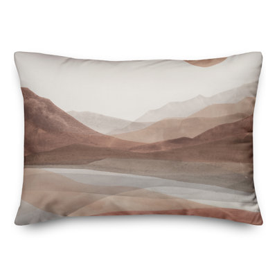 Coussin intérieur / extérieur Mauve Boho