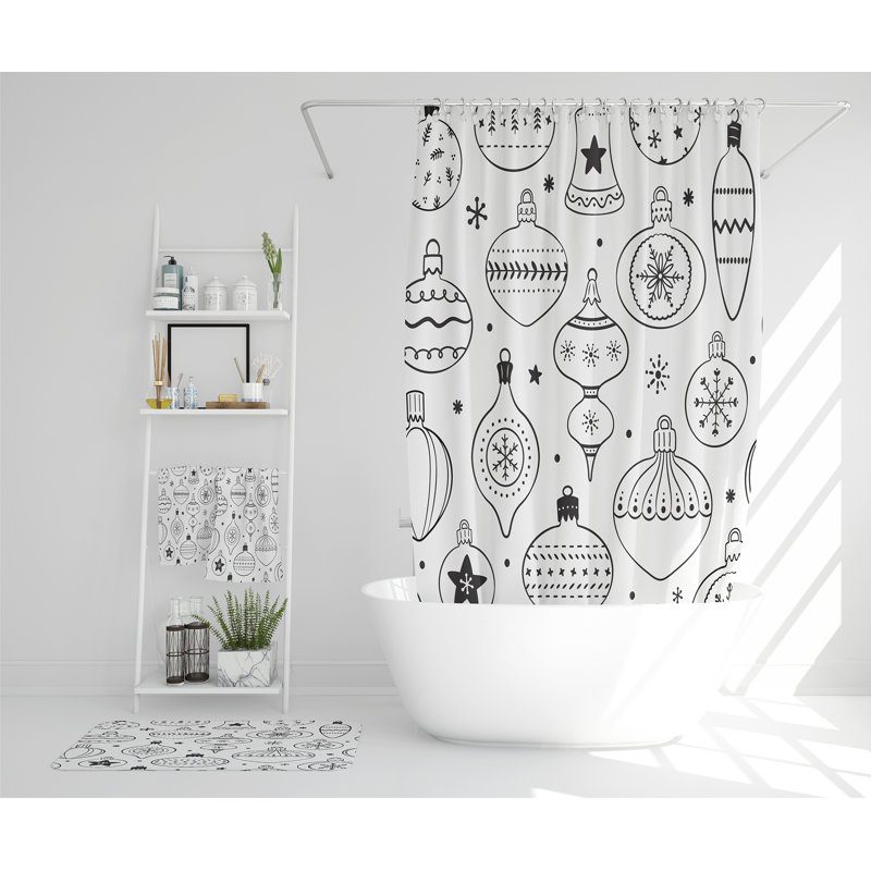 Kaylan Polyester Shower Curtain Set