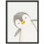 Mignon pingouin, reproduction d'art adorable, encadrée-119068229-119068230