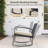 Modern 3-Piece Outdoor Rocking Chair Set with Cushions, All-Weather PE Rattan Wicker Patio Conversation Set with Glass Top Coffee Table-431140055