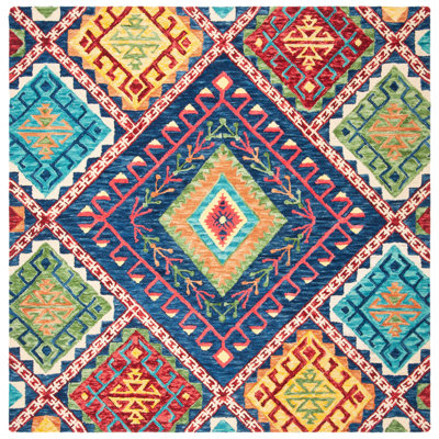 Vahakn Hand Tufted Wool Geometric Rug