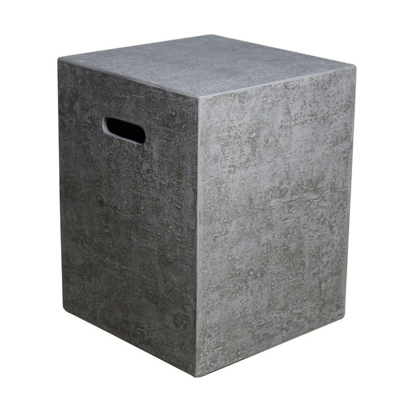 Couvercle de réservoir d'extérieur carré 15,7 "Elementi, Gris clair