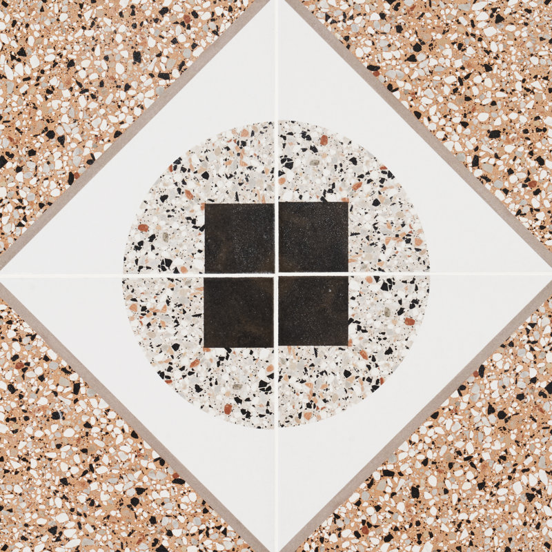 Grain Deco 7.87 in. x 7.87 in. Matte Porcelain Floor and Wall Tile (12.48 Sq. Ft. / Case), Beige