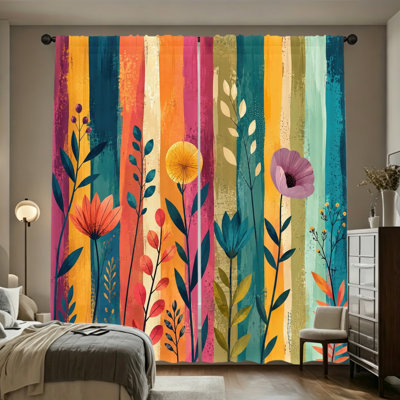 Rideau filtrant la lumière 2 pièces Boho