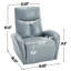 Fauteuil inclinable électrique pivotant et berçant Leatheraire avec support lombaire, degré de pivotement maximal 270 °, mécanisme de mouvement robuste avec ports USB et Type-C-215105407