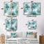 «Oceanic Dreamscape Tropical» - art mural bleu-1453800542-1453800541-1453800537