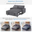 Canapé-lit convertible 2 places 57,48 po avec 2 causeuses et 2 ports USB pour le salon, gris foncé (ancien sku: WF317760AAR)-987507478