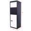 Package Delivery Box, Galvanized Steel Parcel Mailbox w/Code Lock & Mounting Hardware, for Outdoor Porch, Curbside