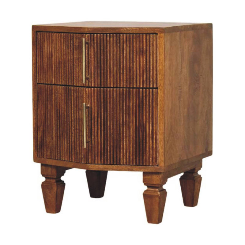 42cm W Solid Wood Bedside Table