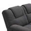 Fauteuil inclinable manuel de 94,4 po pour cinéma maison avec boîte de rangement et deux porte-gobelets pour le salon
