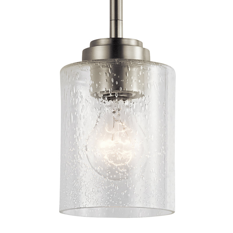 Winslow 1-Light Brushed Nickel Pendant, Brushed Nickel