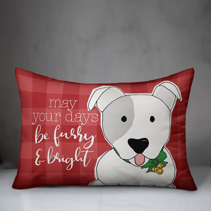  Coussin May May Days Be Furry and Bright, Housse de coussin seulement - sans coussin