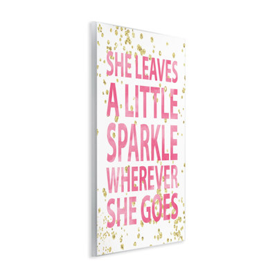 Biller She Leaves a Little Sparke Wall Plaque