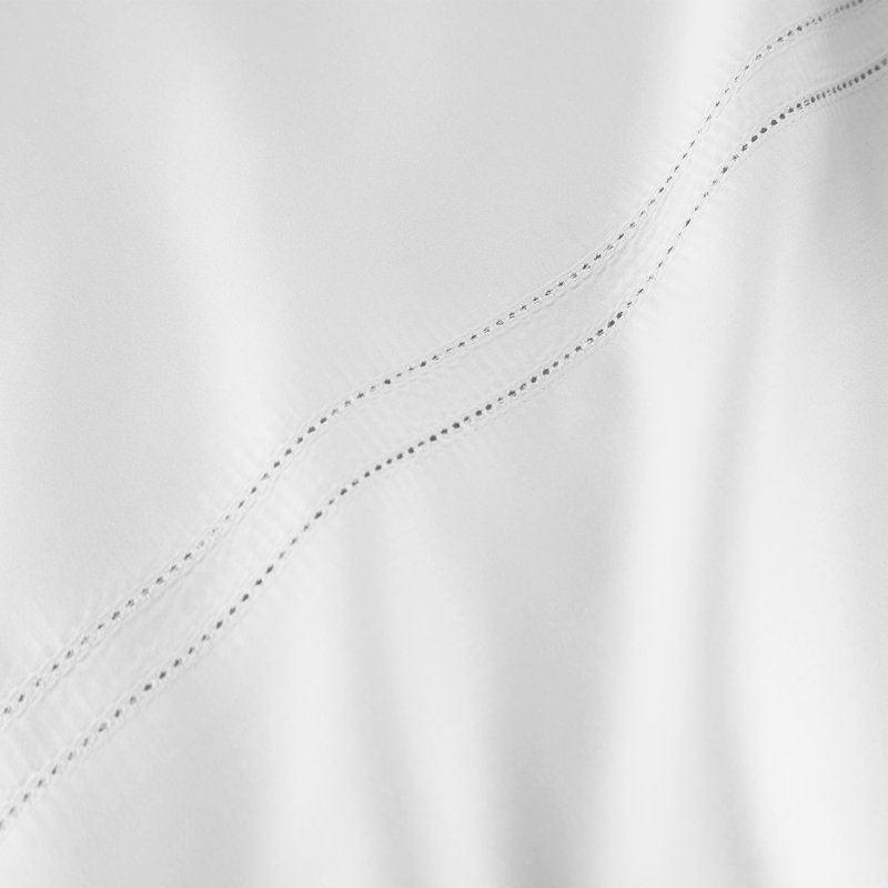 Yalda Egyptian Cotton Sateen Sheet Set , Twin XL Sheet Set + 1 Pillowcase, White