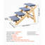 Escaliers en bois pour animaux de compagnie pour 4 personnes, charge de 150 lb, pliable et confortable
