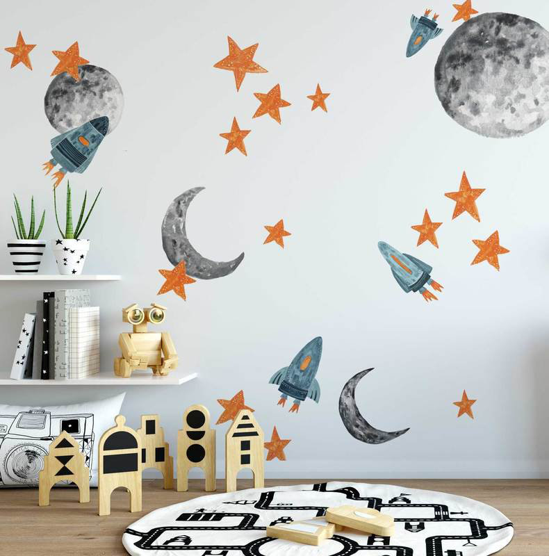 Astrology & Stars Non-Wall Damaging Wall Decal Urban Walls