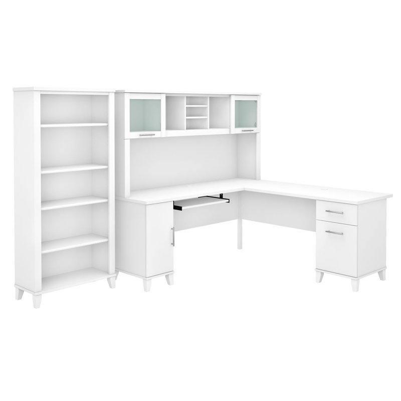 Magomed 3 Piece Computer Desk Office Set, White