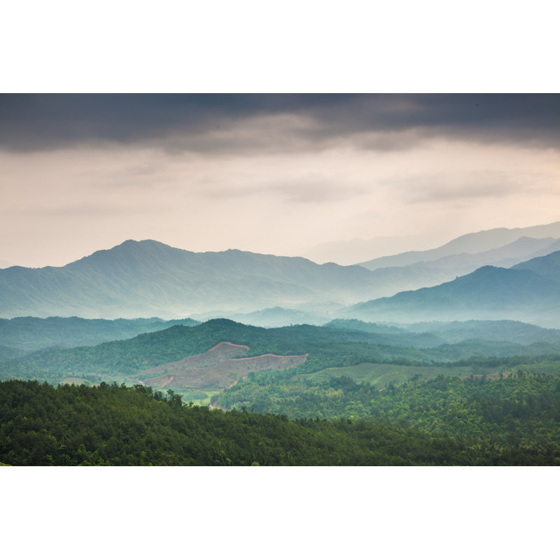 Mountain Under Mist by Nanoqfu - Wrapped Canvas Print, 81cm H x 122cm W