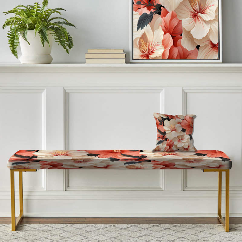 Tropical Tropical Whisper - banc rembourré tropical doré