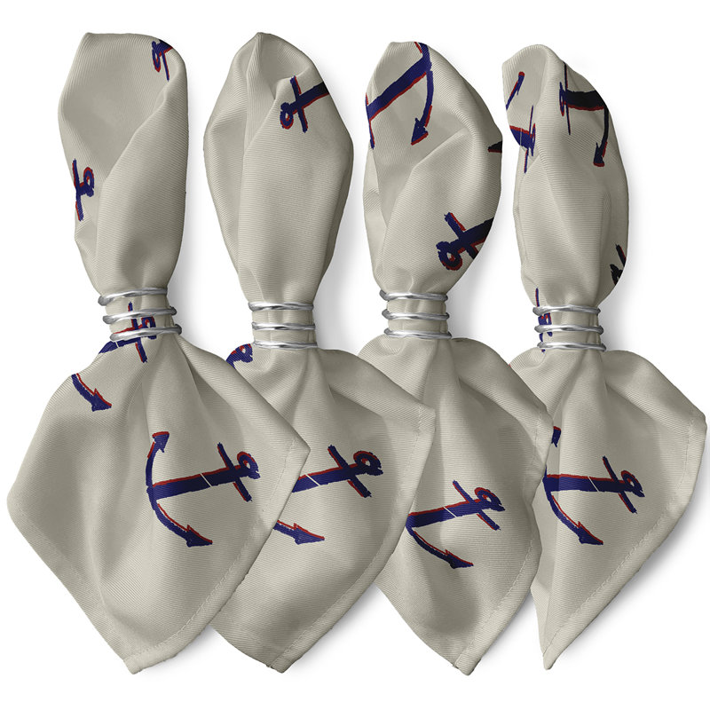 Harvey Anchored Napkins, Taupe