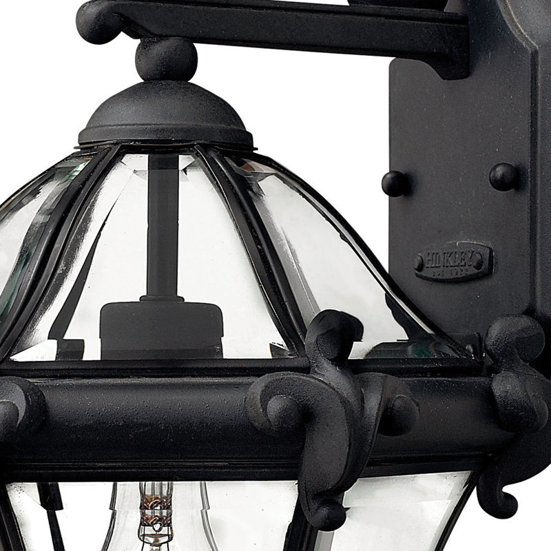 San Clemente Outdoor Wall Lantern, Museum Black