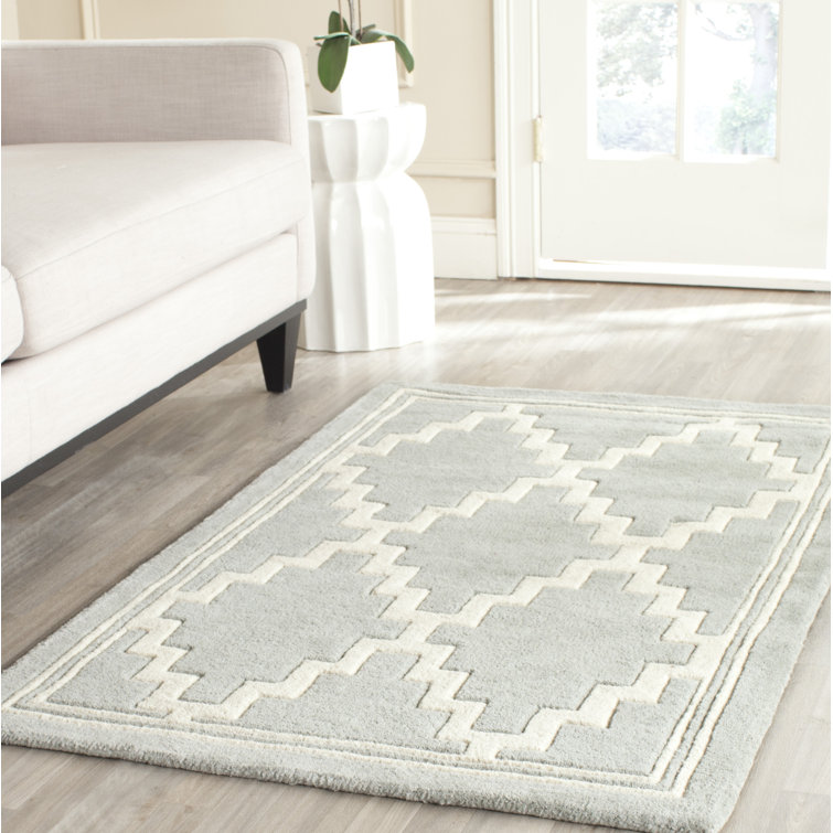 Helma Geometric Wool Hand Woven Area Rug