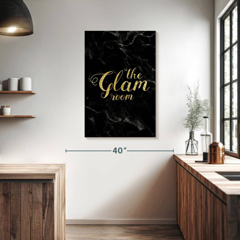 Marble Glam Room, H 39 po x l 26 po