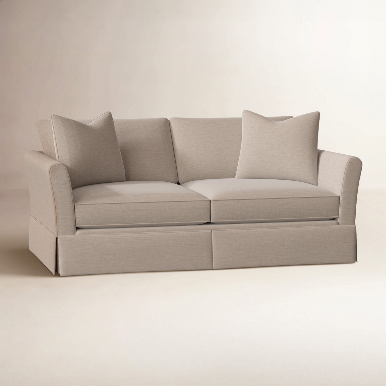 Shelby 60'' Upholstered Sleeper Sofa, Sunbrella® Canvas Flax