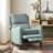 Beecher Traditional 28.75" Wide Genuine Leather Manual Club Recliner with Solid Wood Legs-443251221