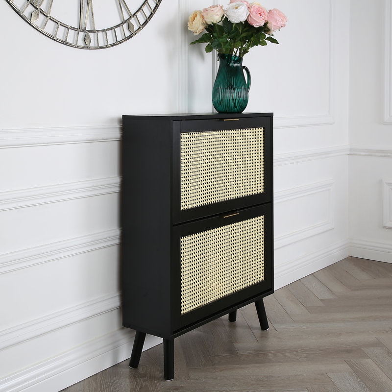 Craven Cane Shoe Cabinet