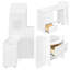 Charmant lit mezzanine simple de style maison avec bureau coulissant coulissant, armoires encastrées et tiroirs pour une chambre d'enfant peu encombrante-2070164330