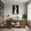Abstrait femme blonde en robe blanche couvrant la bouche-676985202
