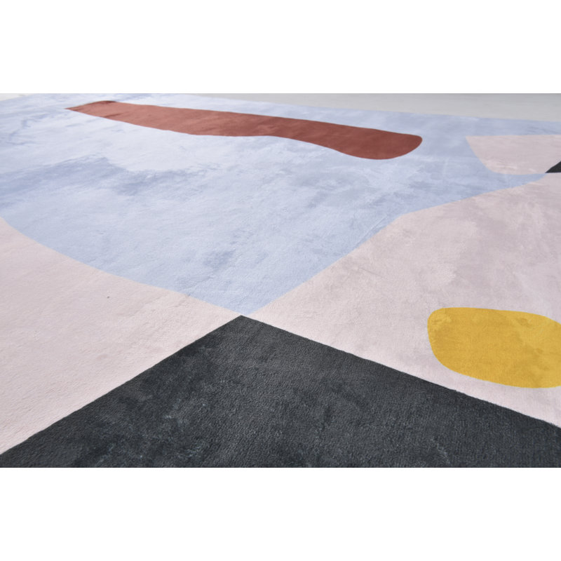 Carpet Shapes in Blue/White, Rectangle 160 x 230cm