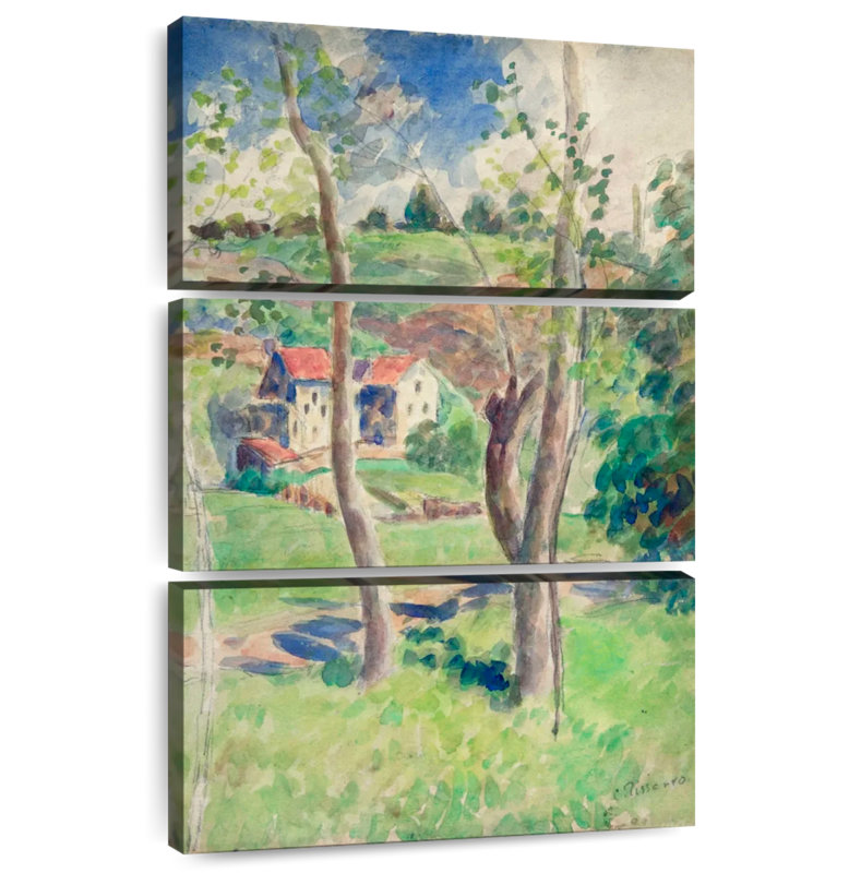 Paysage d'Alvord, deuxième moitié du 19e siècle, H 50 po x l 32 po
