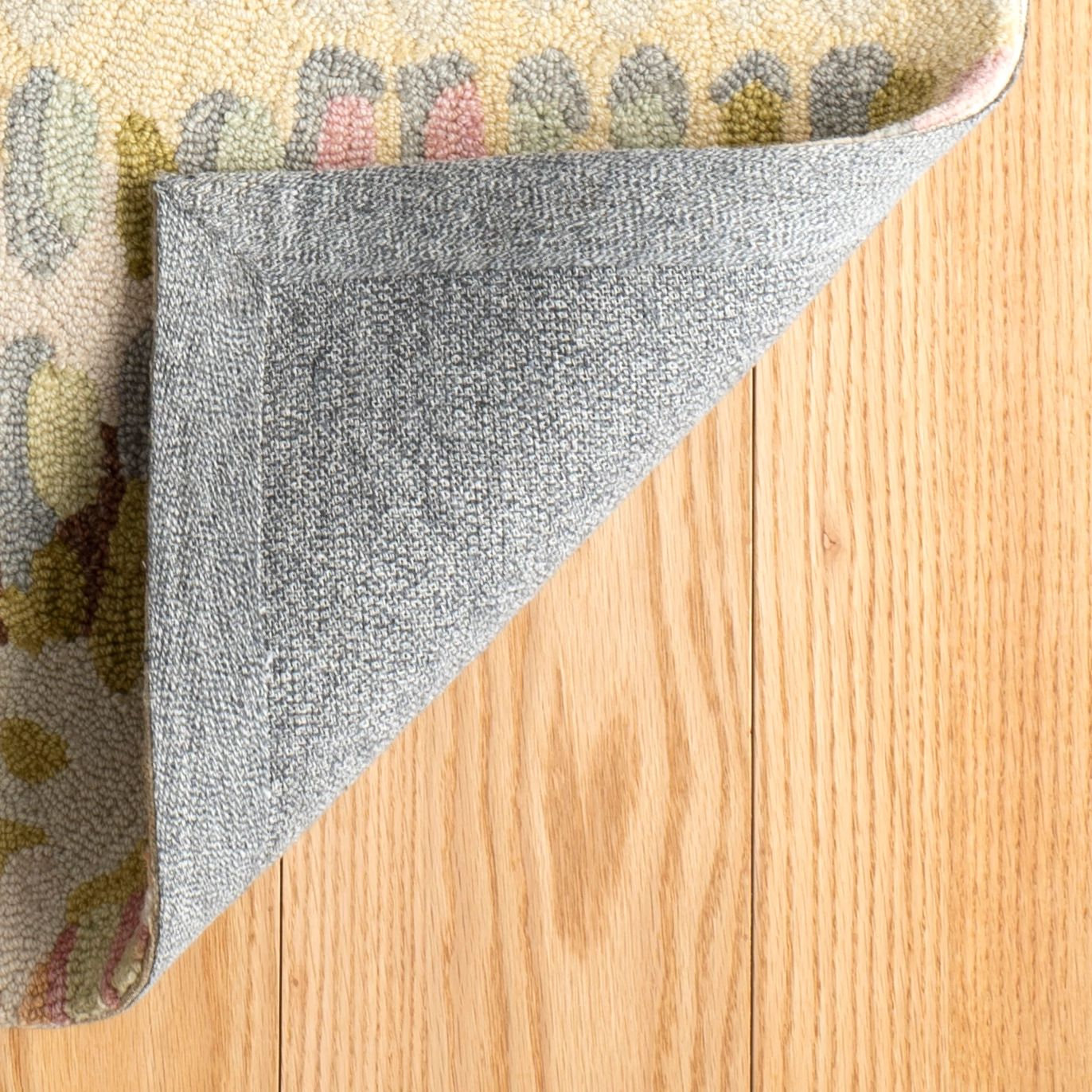 Paint Chip Pastel Hand-Hooked Abstract Wool Rug, Rectangle 7'6" x 9'6"