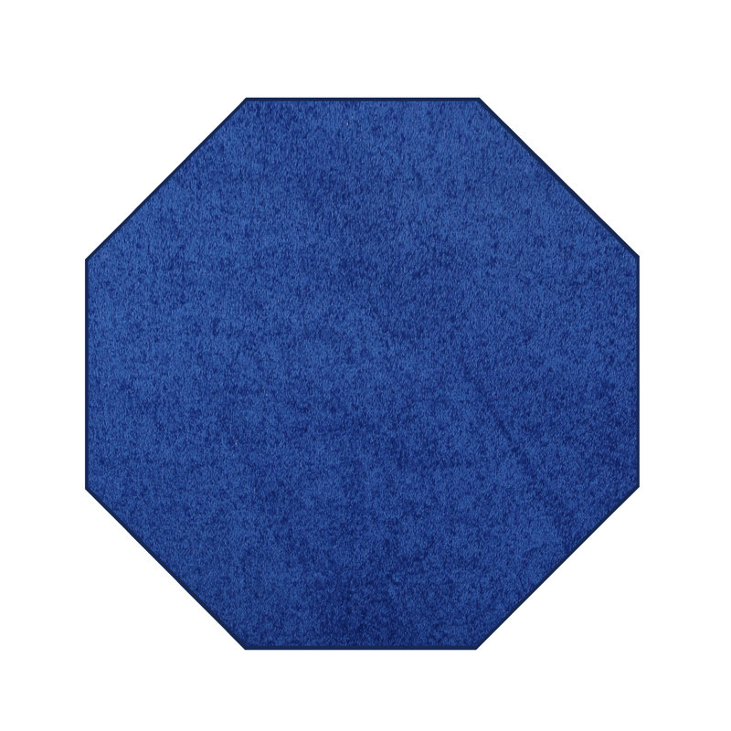 Modern Plush Pet and Kids Friendly Solid Color Neon Blue Area Rugs, Stain & Fade Resistance, Perfect for Living Room, Dining Room, Bedroom, Playroom and Kidsroom, Event, Wedding, Amberlie Rug