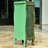 Green Rectangular Solid Wood Jewelry Armoires