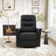 Fauteuil inclinable manuel avec fauteuil à bascule et fauteuil pivotant et inclinable avec fonction de massage à 8 points et dossier réglable pour le salon, la chambre à coucher et la chambre de bébé